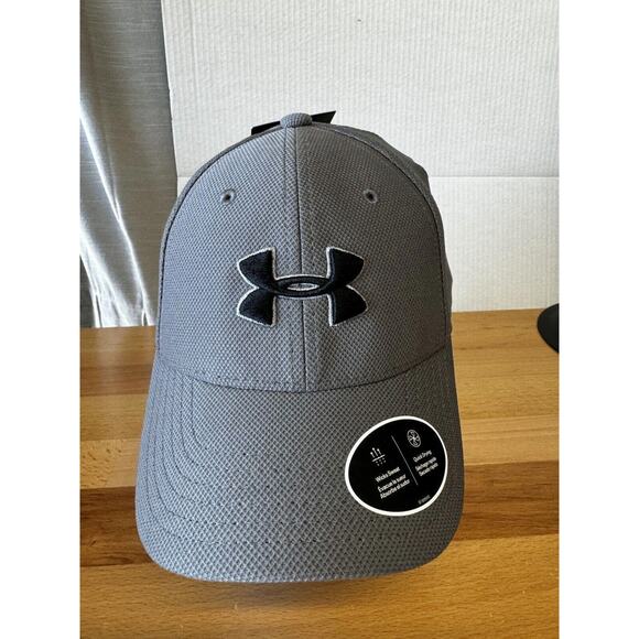 Under Armour grey baseball cap, youth size S/M Logo Quick Drying - Picture 1 of 9